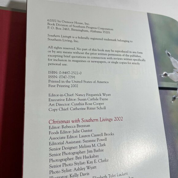 Christmas Cookbook Southern Living Recipes 2002 Hardcover Vintage Annual Edition - Picture 5 of 9